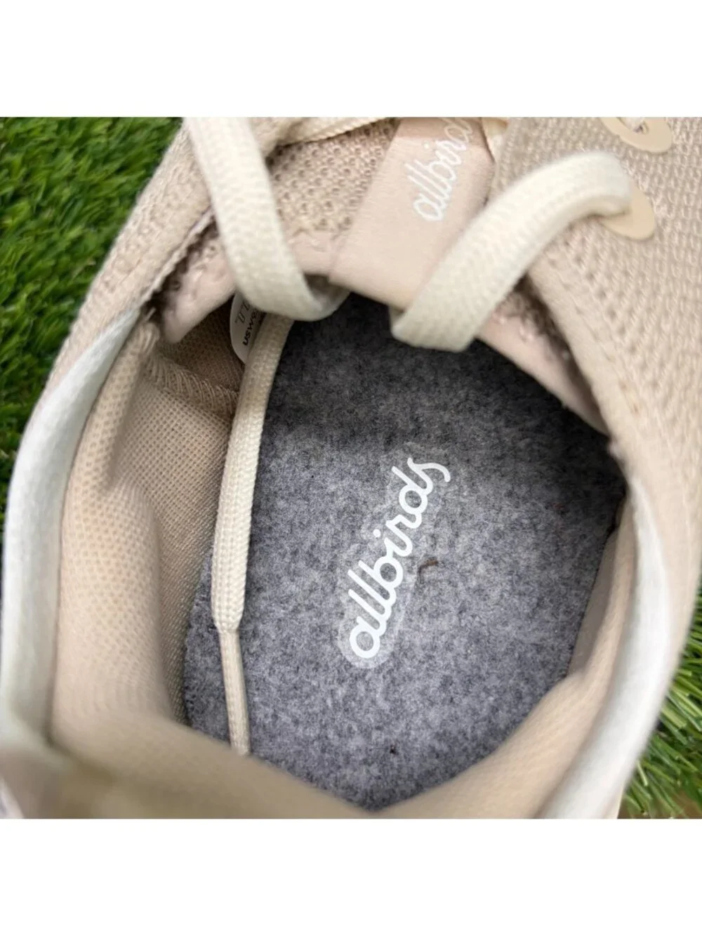 Allbirds Tree Runner Go Womens Size 9.5 Beige Athletic Running Shoes Sneakers